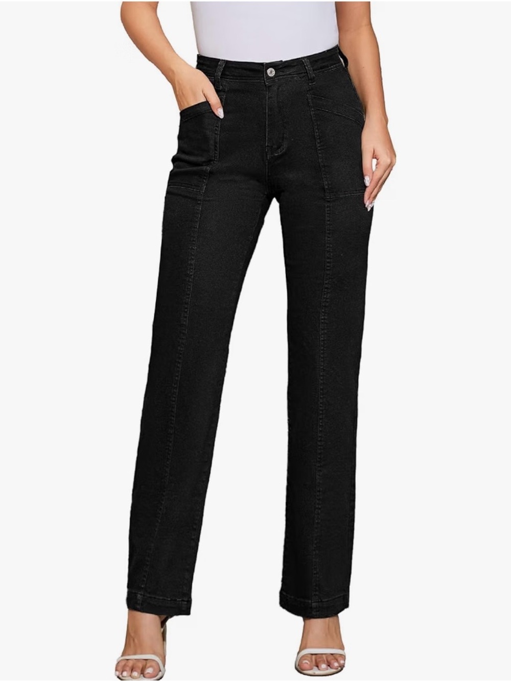 Rasutina Women’s High-Waisted Stretchy Cargo pants